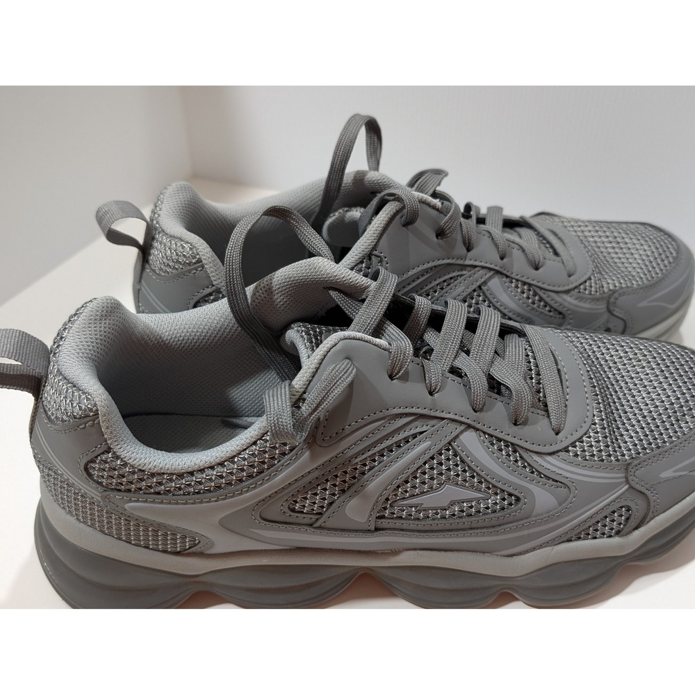 Avia Mens Athletic Sneakers Gray Mesh Lace Up Running Shoes MNAV26AC008 Size 12